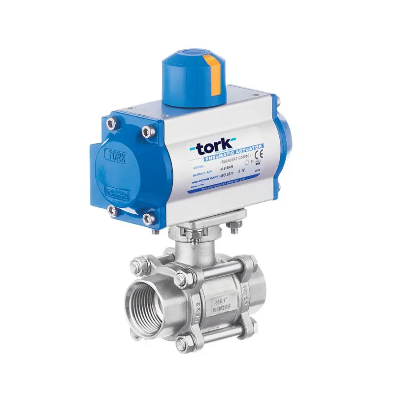 TORK-PAV 903 Pnömatik Aktüatörlü Paslanmaz Küresel Vana