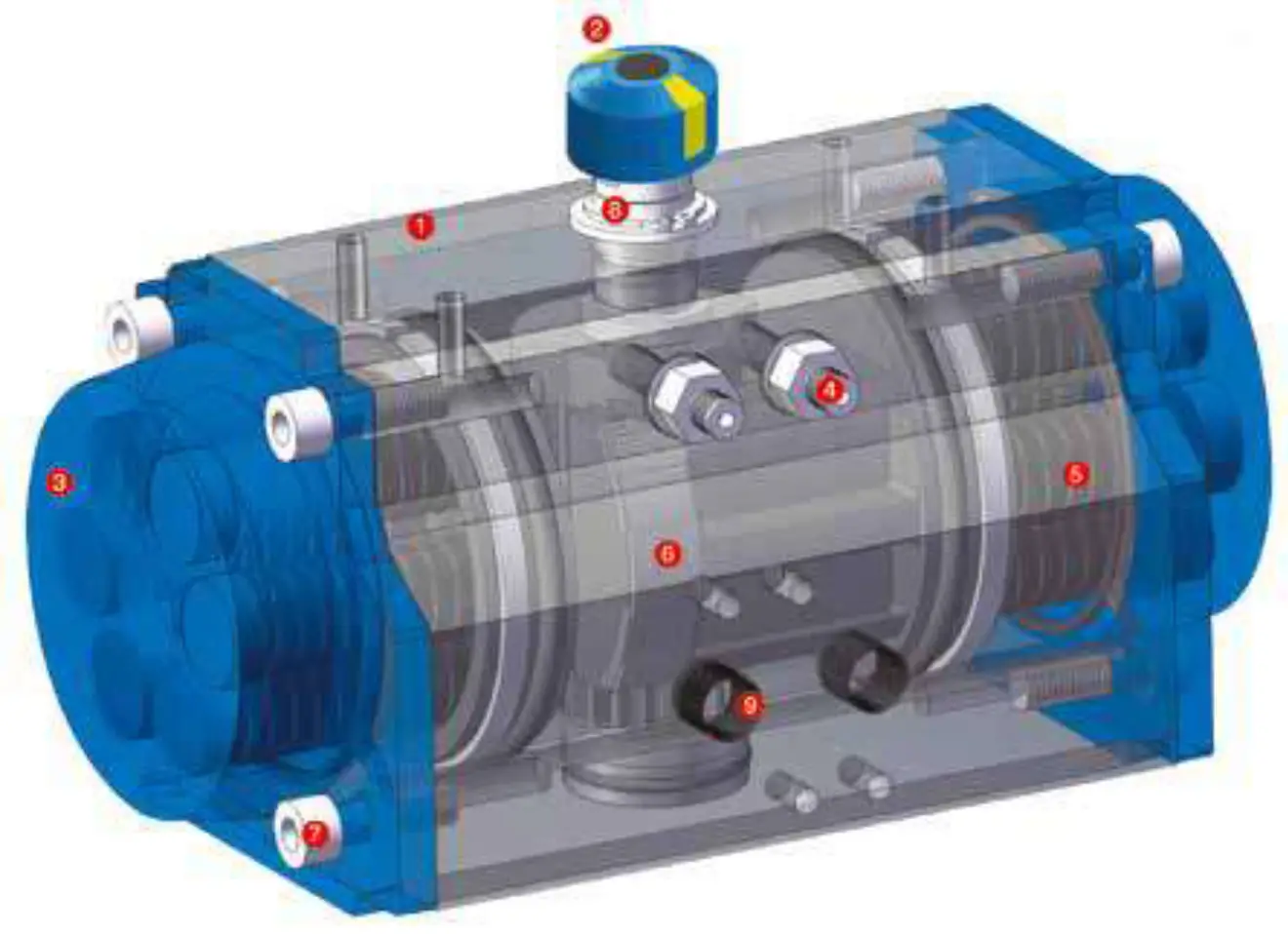 DA Serisi Çift Etkili Pnömatik Aktüatörler