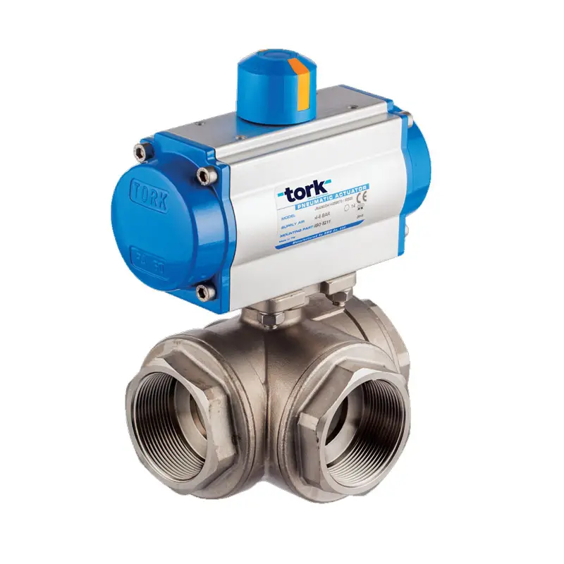 TORK-PAV 904 Pnömatik Aktüatörlü Paslanmaz Küresel Vanalar