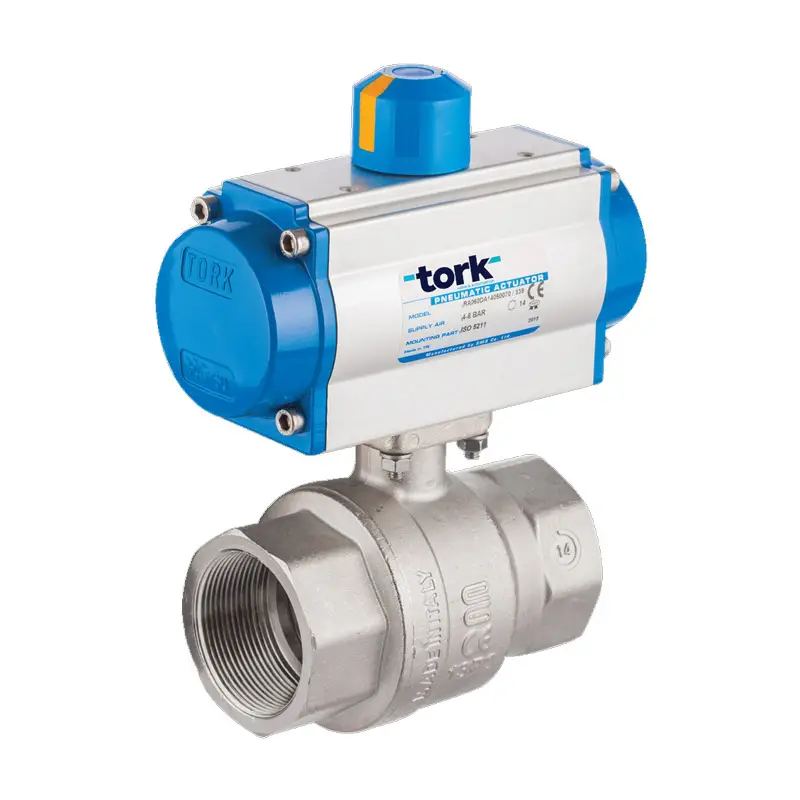 TORK-PAV 901 Pnömatik Aktüatörlü Pirinç Küresel Vana