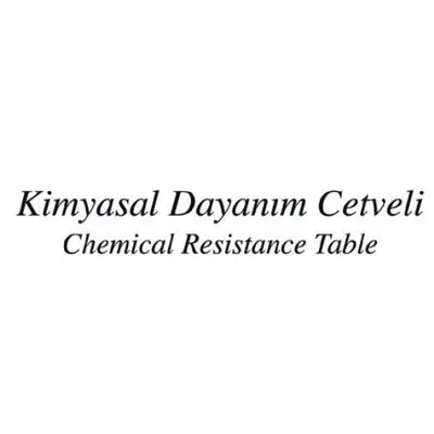 Kimyasal Dayanım Cetveli