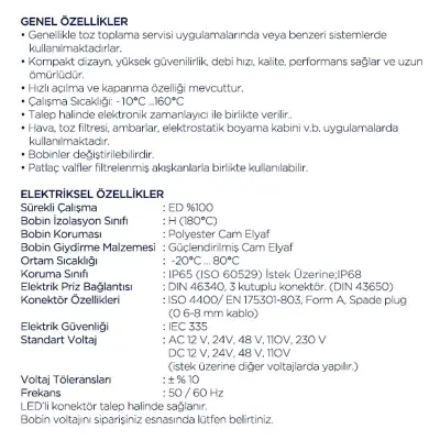Patlaç Valfler PL1010 Serisi 2